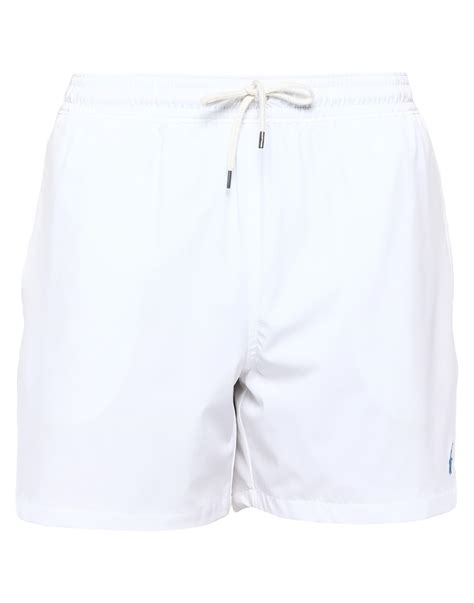 Polo Ralph Lauren Swim Trunks In White For Men Lyst