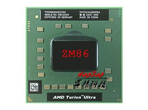 Amd Turion Zm X2 Ultra Zm 86 86 Zm86 Cpu Processador De 24 Ghz Dual