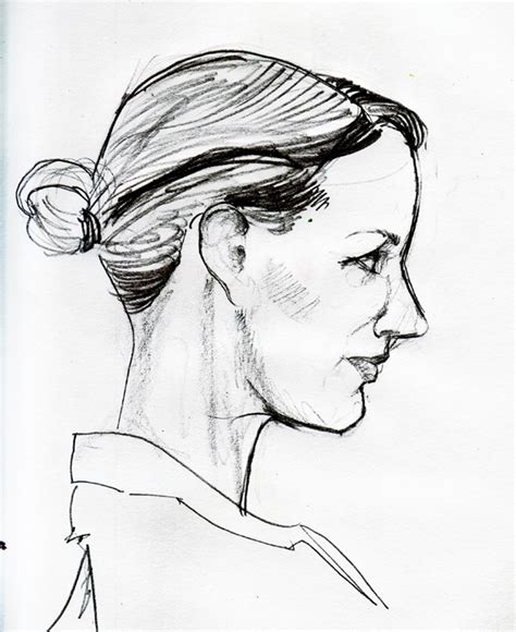 Side Profile Sketch At Explore Collection Of Side
