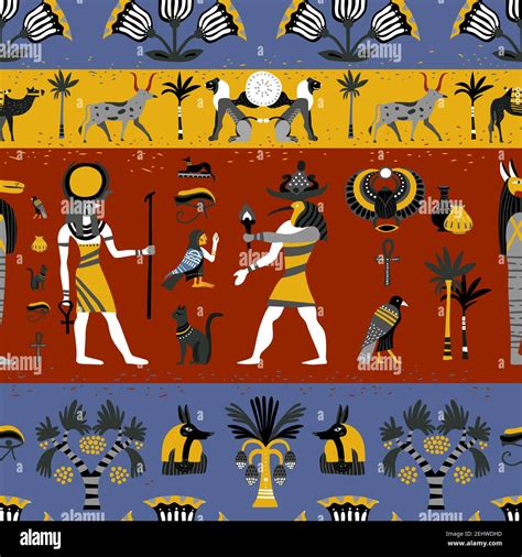 Ancient Egyptian Symbols Stock Vector Images Alamy