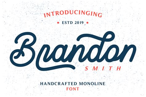 Brandon Smith Handcrafted Monoline Font Free Fonts Handwriting