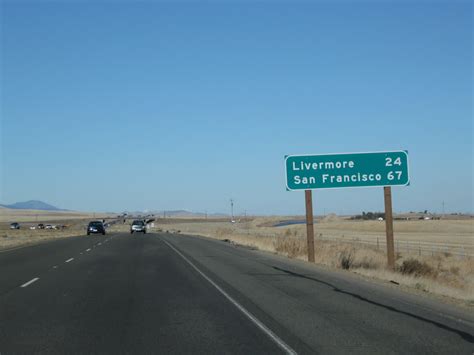 California Aaroads Interstate 580 West San Joaquin County