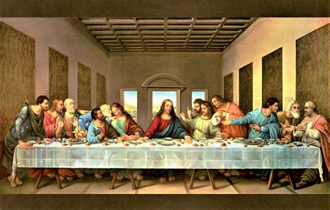The Last Supper Fabric Panel Digital Print By David Etsy The Last