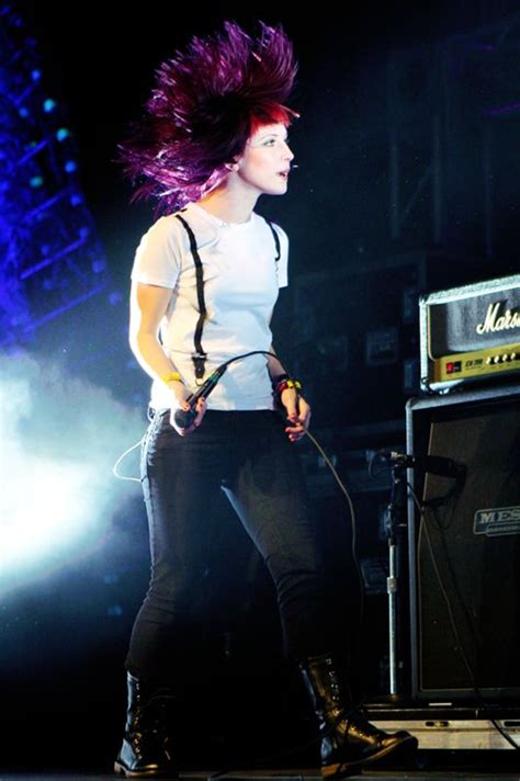 Hayley Williams Of Paramore Purple And Red Hair Hayley Williams