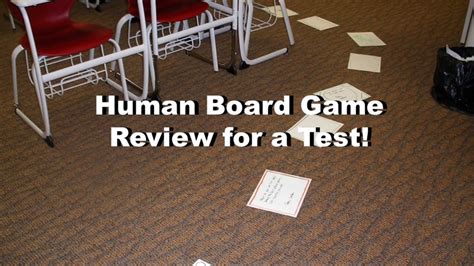 The Human Board Game A Review Game For Students To Study For A Test