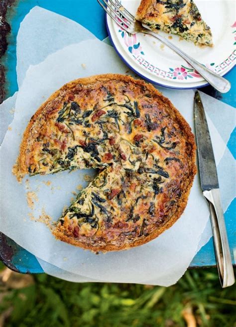 Deep Dish Gruyère Spinach And Bacon Quiche With Walnut Pastry Recipe