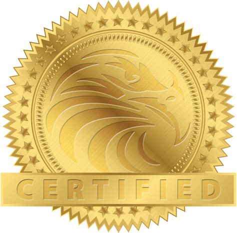 Certificate Seal Som Info - Certified Gold Seal Png - Free Transparent PNG Download - PNGkey