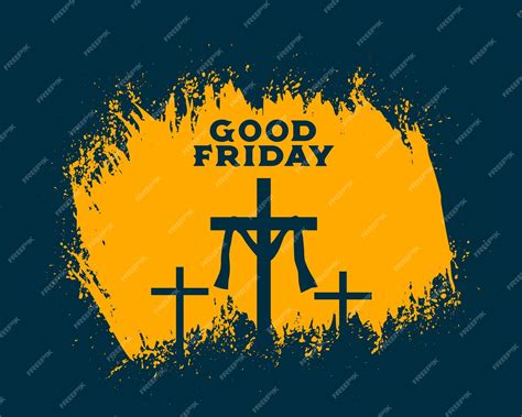 Free Vector Traditional Good Friday Holy Week Poster Design