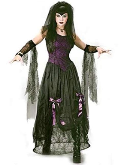 Goth Black Widow Spider Princess Adult Costume Sm Ebay