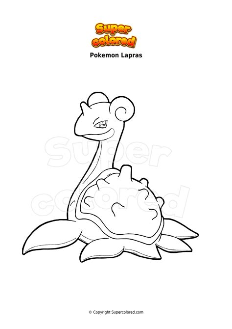 Lapras Pokemon Coloring Page
