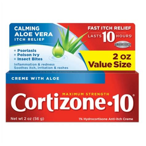 Cortizone 10 Maximum Strength Anti Itch Crème 2 Oz Kroger