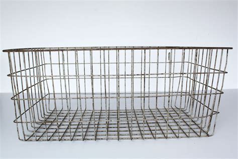 Vintage Wire Basket Rusty Extra Large Wire Basket Home Decor Etsy