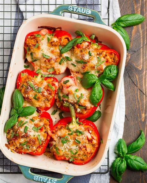 Italian Stuffed Peppers {Easy and Healthy} - WellPlated.com