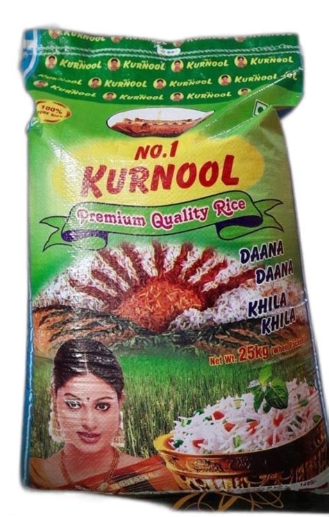 Kurnool Sona Masoori Rice Packaging Type Pp Bag Packaging Size 25