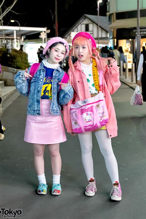 Kawaii Pink Harajuku Street Styles W Hello Kitty Disney