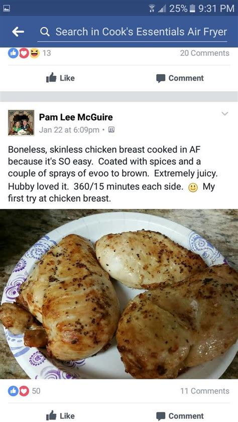 It makes the chicken tender and set the air fryer to 350 degrees and cook the chicken for 30 minutes. s-media-cache-ak0.pinimg.com 640x e2 3d 1c ...