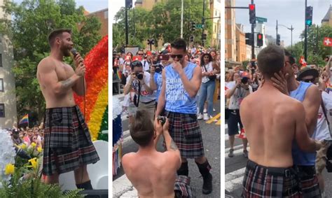 Dundees Kilted Yoga Star Overwhelmed As Pride March Proposal Goes Viral