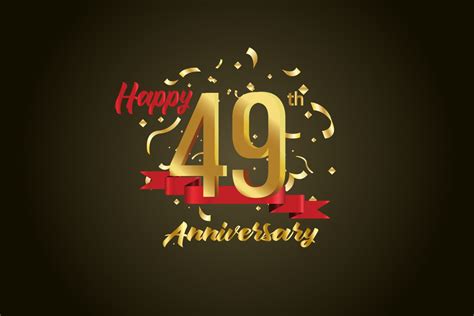 49th Anniversary Celebration Background Graphic By Dender Studio