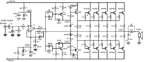 4000 Watt Amplifier Circuit Diagram