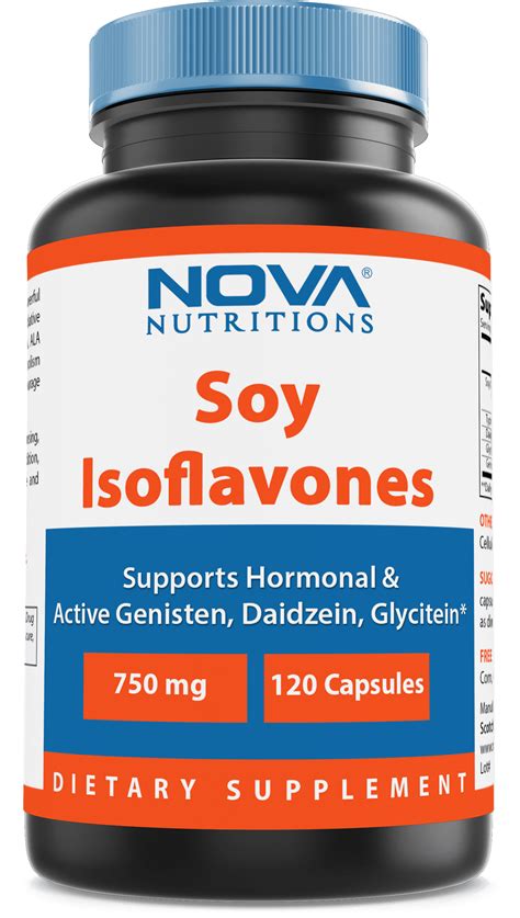 Nova Nutritions Soy Isoflavones 750 Mg 120 Capsules Walmart Canada