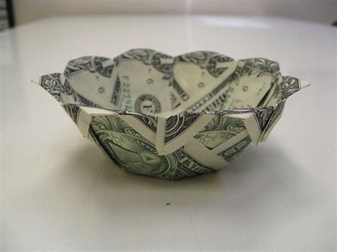 Dollar Money Origami Bowl Origami Ts Money Origami Origami Paper