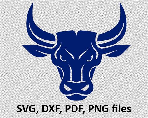 Bull Svg Bull Clipart Bull Cut Files For Silhouette Files Etsy
