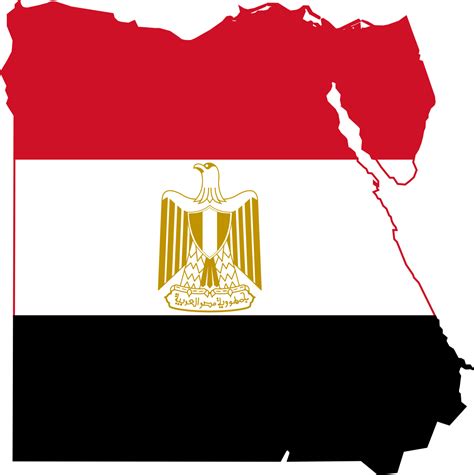 Egypt Flag Map Png