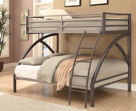 Coaster Bunks Twin Over Full Contemporary Bunk Bed Value City Furniture Bunk Beds