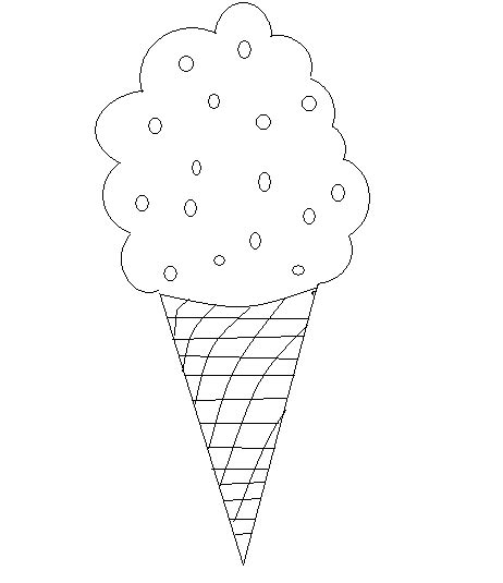 How To Draw A Ice Cream Cone Step By Step