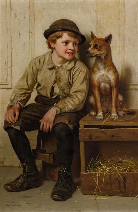 Sold Price John George Brown American 1831 1913 A Boy And His