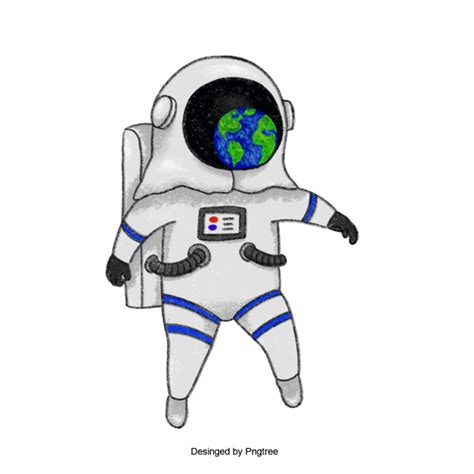 Astronaut Illustration, Hand Painted, Illustration Design, Astronaut PNG Transparent Clipart ...