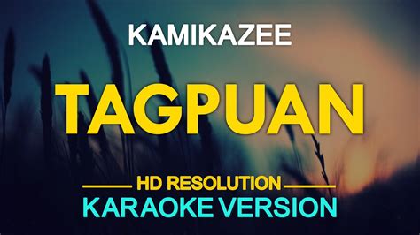 Tagpuan Kamikazee Karaoke Version Youtube