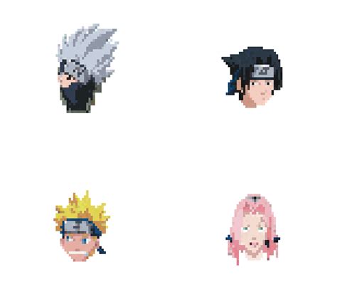 Pixel Art Naruto Team Kakashi On Behance