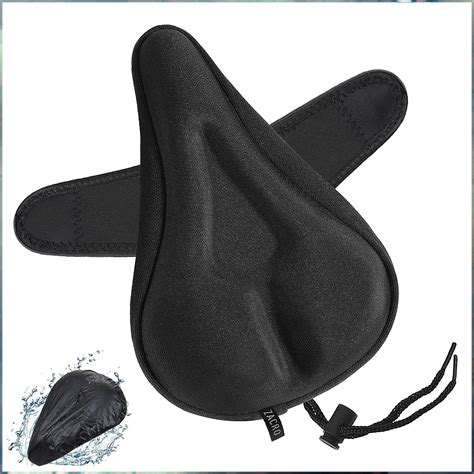 Zacro Bike Seat Cushion For Peloton 11 X 7in Soft Gel Padded Bike Seat Cover For Women Men