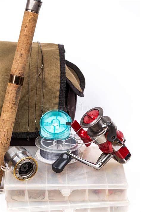 Fishing Tackles And Lure In Box Stock Photo Image Of Angler Gear