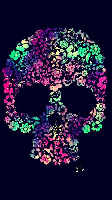 Floral Skull Iphone 6 Wallpapers Top Free Floral Skull Iphone 6