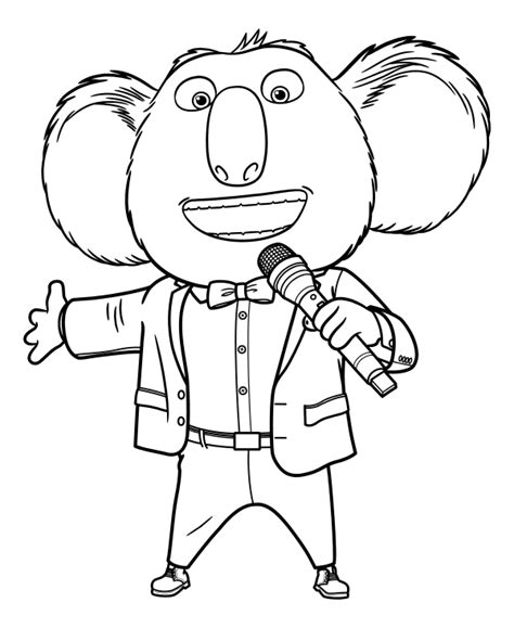 Sing The Movie Coloring Pages Coloring Pages