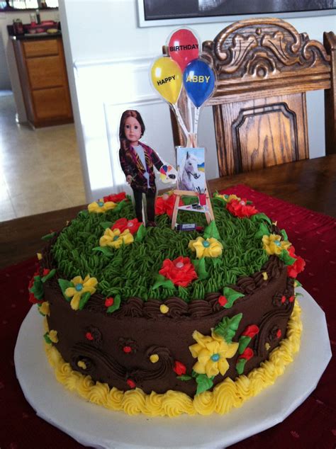 abby cherry s 10th birthday cake… american girl saige 10th birthday