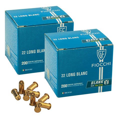 Fiocchi 22 Caliber Long Crimped Smokeless Blanks 400 Rounds 2