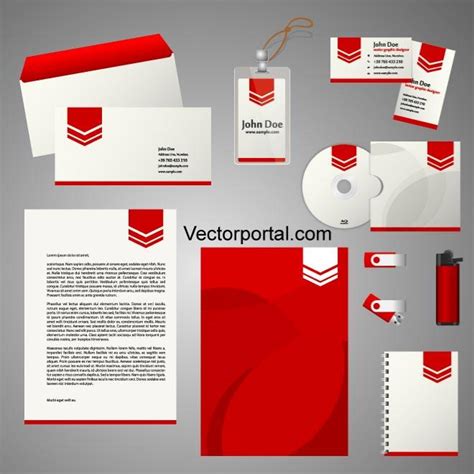 Red Stationery Template Royalty Free Stock Svg Vector And Clip Art