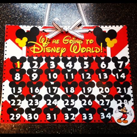 Printable Disney Countdown Calendar Calendar Template 2023