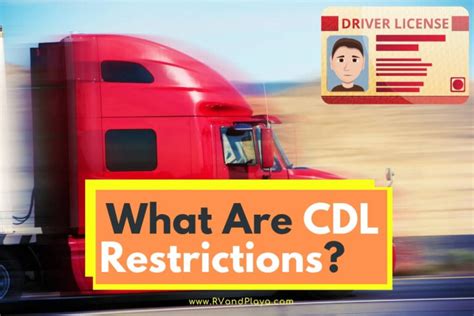 What Are Cdl Restrictions Codes Endorsements O E M And L