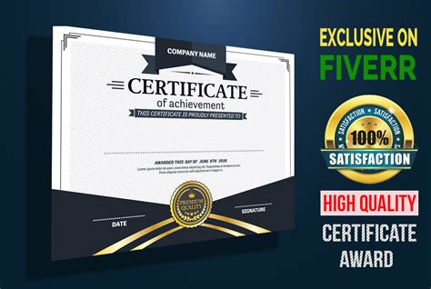 Professional Logo Certificate Design Border Certificate