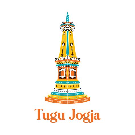 Tugu Jogja In Flat Design Style Vector Art At Vecteezy