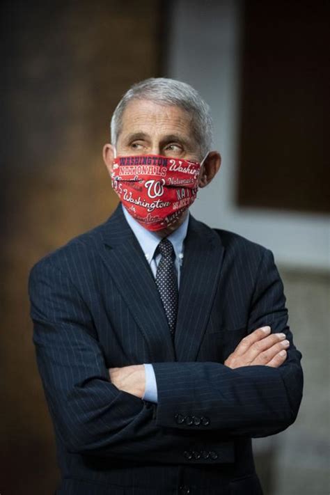 Dr Anthony Fauci Wears A Mask