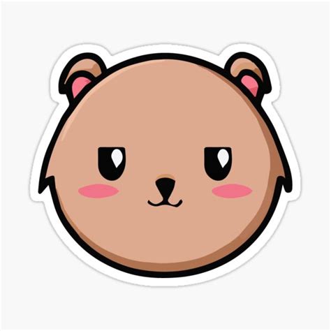 Little Kawaii Wombat With Mischievous Look Sticker For Sale By
