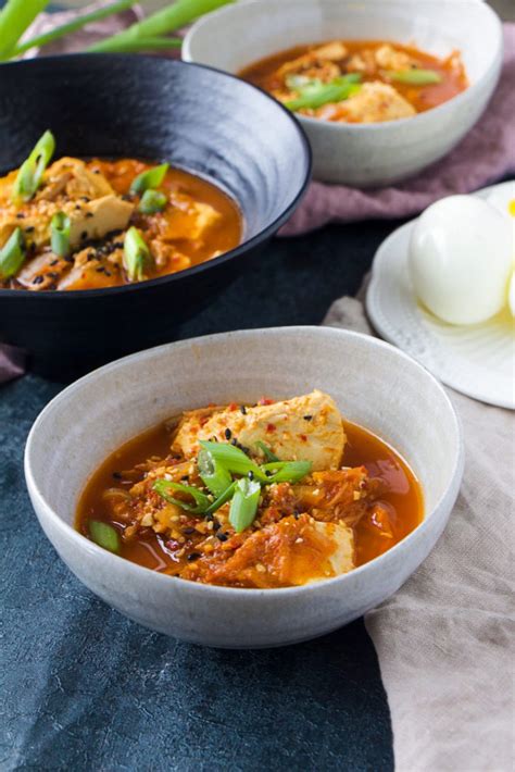 Tuna And Kimchee Stew Kimchi Jjigae Recipe Asian Recipes Jjigae Hot Sex Picture