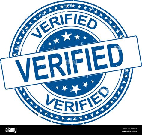Verified Stamp Vintage Grungy Label Design Vector Stock Vector Image