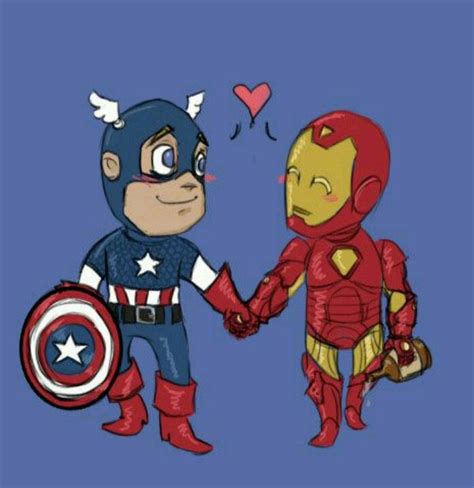 Captain America And Iron Man Share A Moment Captain America Iron Man Avengers