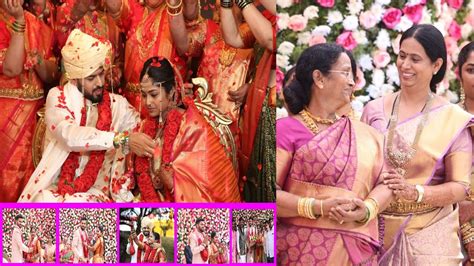 belgaum mla lakshmi hebbalkar daughter marriage photos karnataka news modala suddi tv youtube